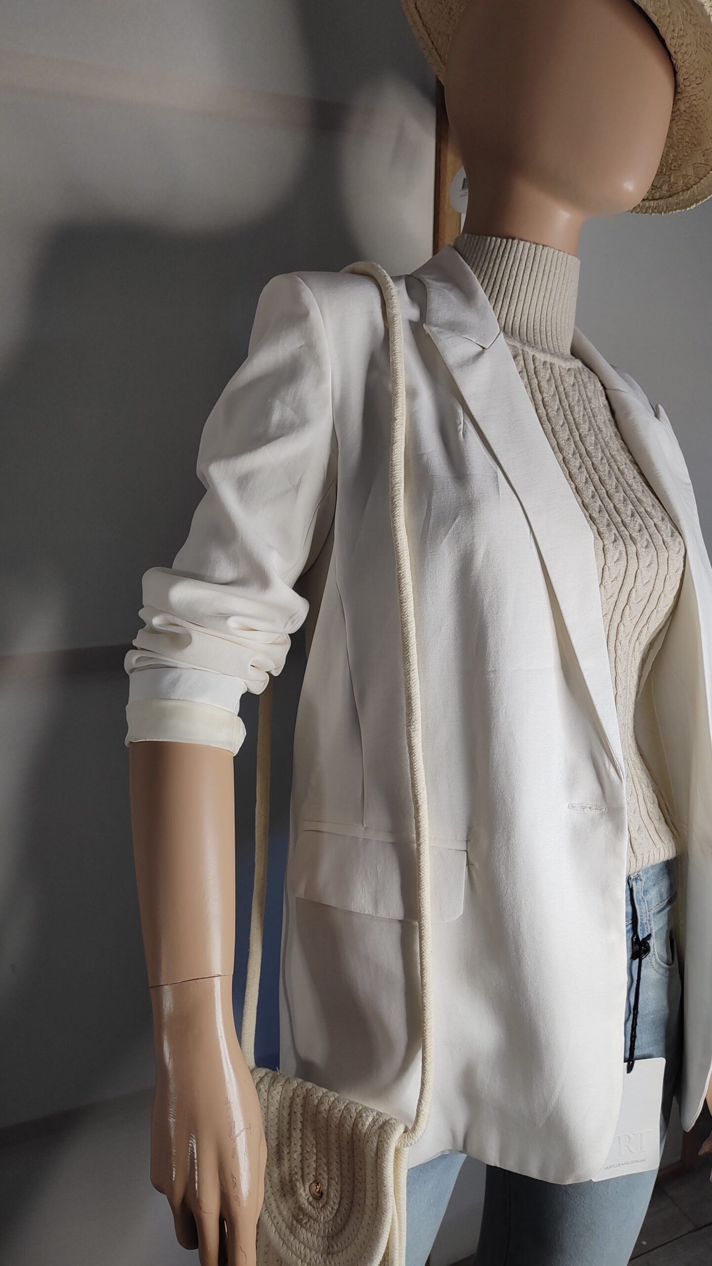 Blazer sastrero off white